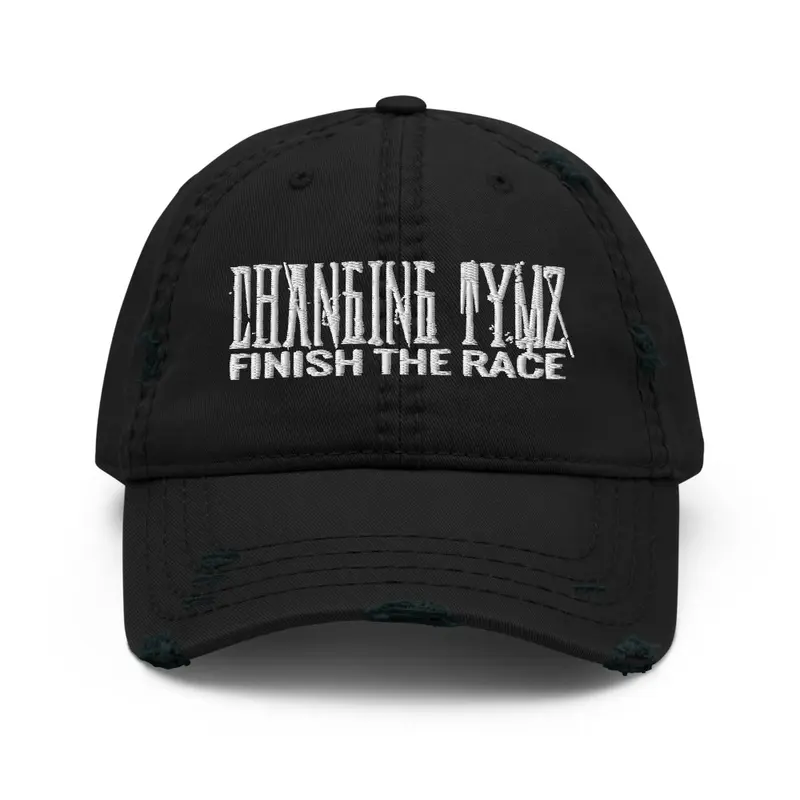 Finish The Race Distressed Ballcap2